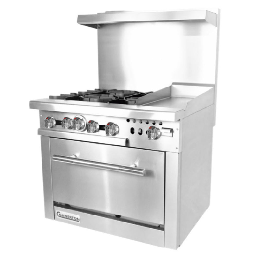 Connerton CN36-4-12G_LP - Restaurant Range, Gas, 36"W X 33.9"D