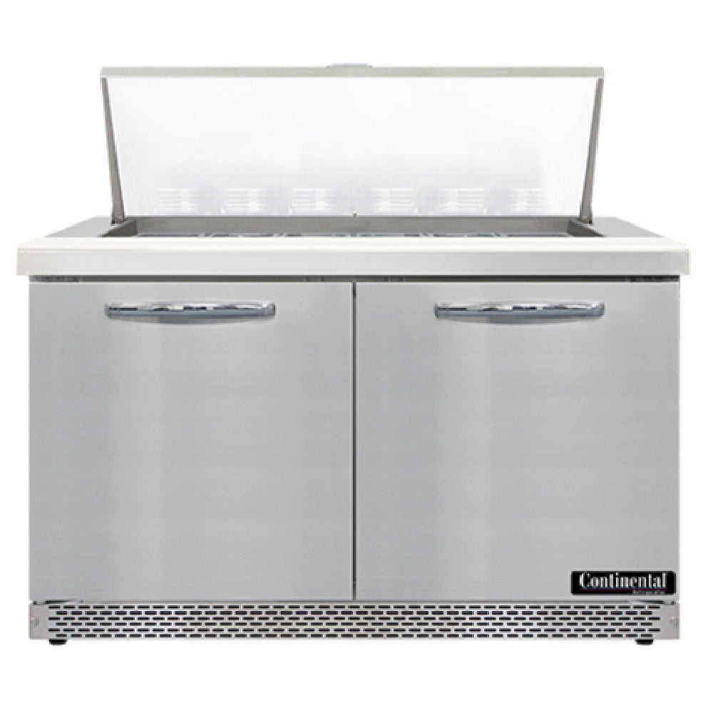 Continental Refrigerator SW48N18M-FB Mighty Top Sandwich Unit Front Breather 48"W