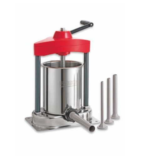 Alfa FDSS 12 Sausage Stuffer Machine 15 Lbs (6.8 L) Capacity Air-tight Rubber Seals And Patented Air Valve