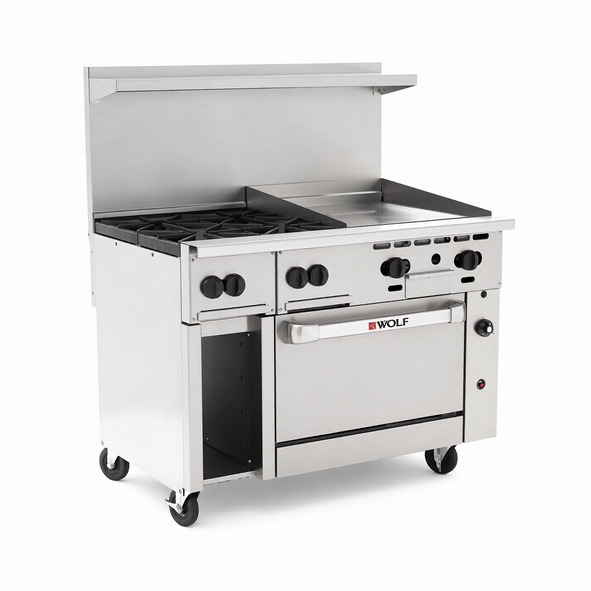 Wolf C48R-24G4B_NAT 48 Inch Gas Range with 4 Burners