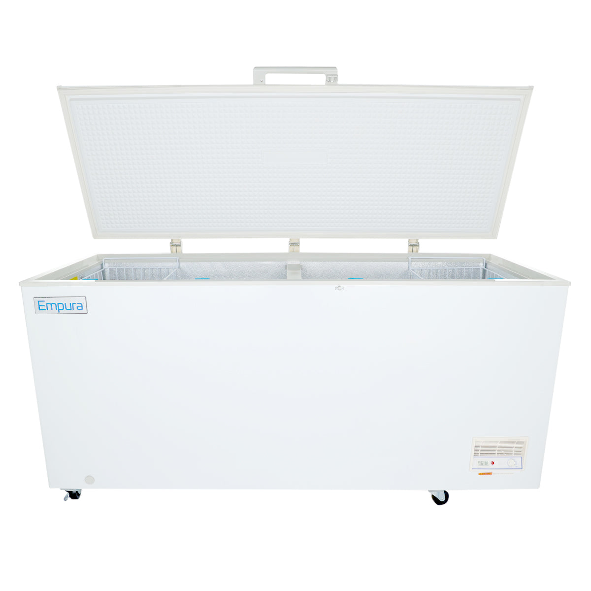 Empura Refrigeration E-CF-18 Solid Lid Chest Freezer 70.67"W X 28.94"D X 33.27"H 18.2 Cu. Ft. Capacity