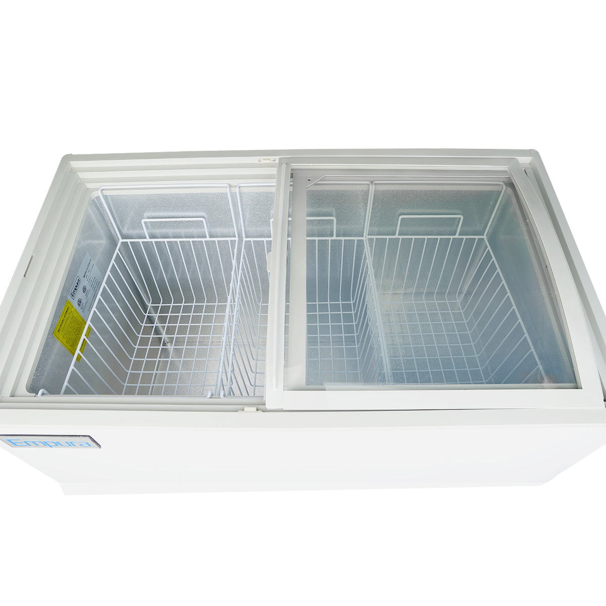 Empura Refrigeration E-CFCG-10 Oblique Curved Lid Chest Freezer 47.05"W X 25.75"D X 36.89"H