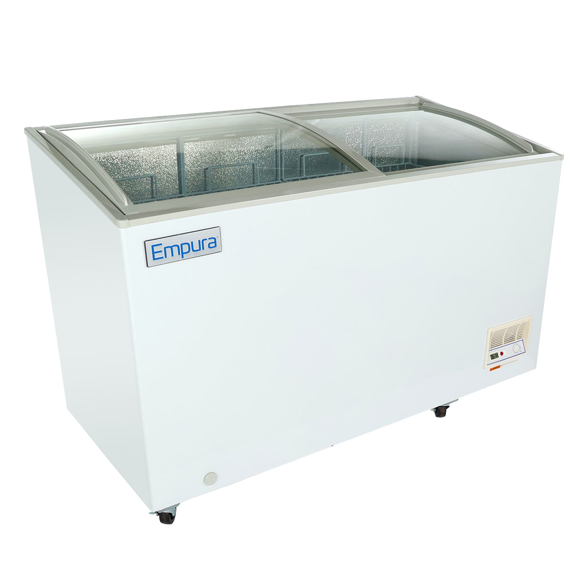 Empura Refrigeration E-CFCG-12 Oblique Curved Lid Chest Freezer 54.92"W X 25.75"D X 36.89"H