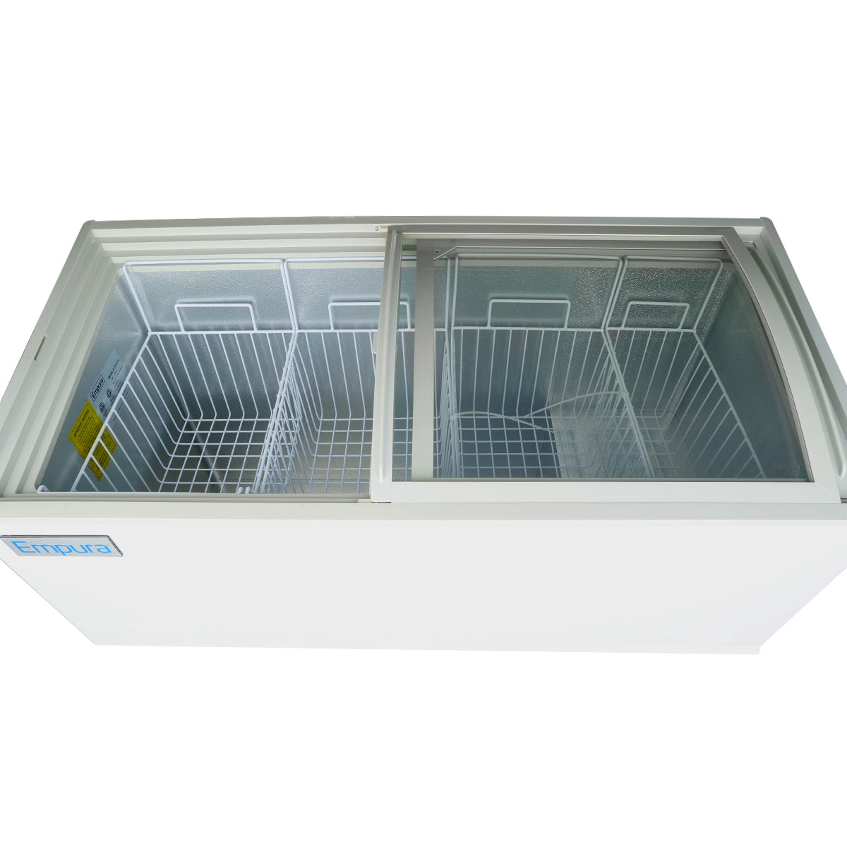 Empura Refrigeration E-CFCG-12 Oblique Curved Lid Chest Freezer 54.92"W X 25.75"D X 36.89"H