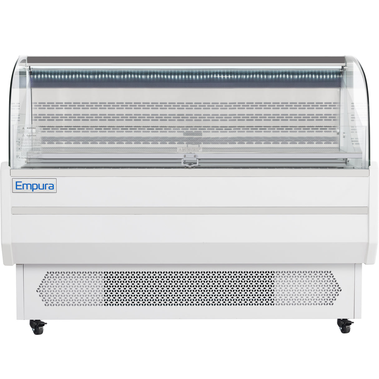 Empura Refrigeration E-HACMR-59W Horizontal Air Curtain Merchandiser 59"W X 33.3"D X 46"H 13.1 Cu. Ft. Capacity