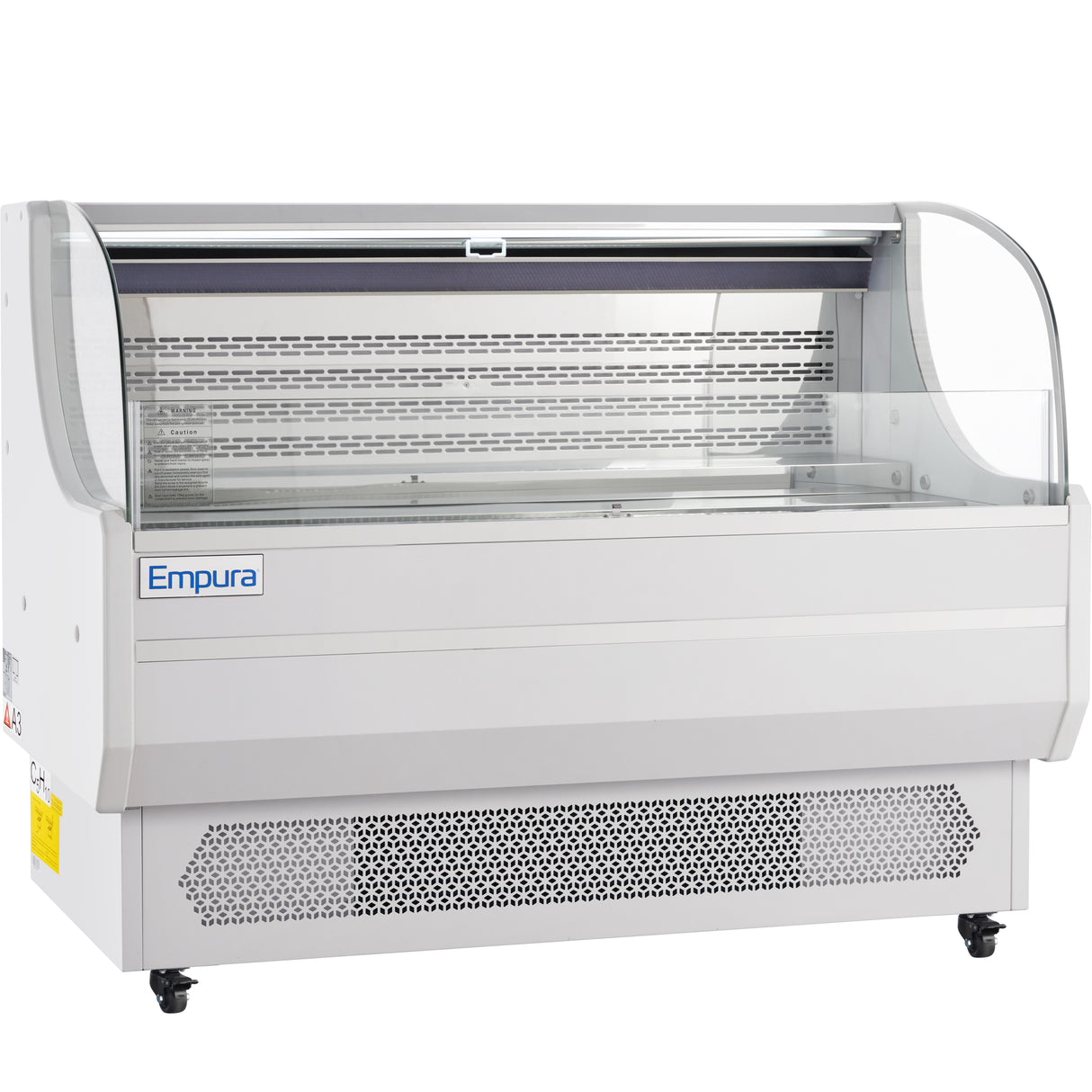 Empura Refrigeration E-HACMR-59W Horizontal Air Curtain Merchandiser 59"W X 33.3"D X 46"H 13.1 Cu. Ft. Capacity