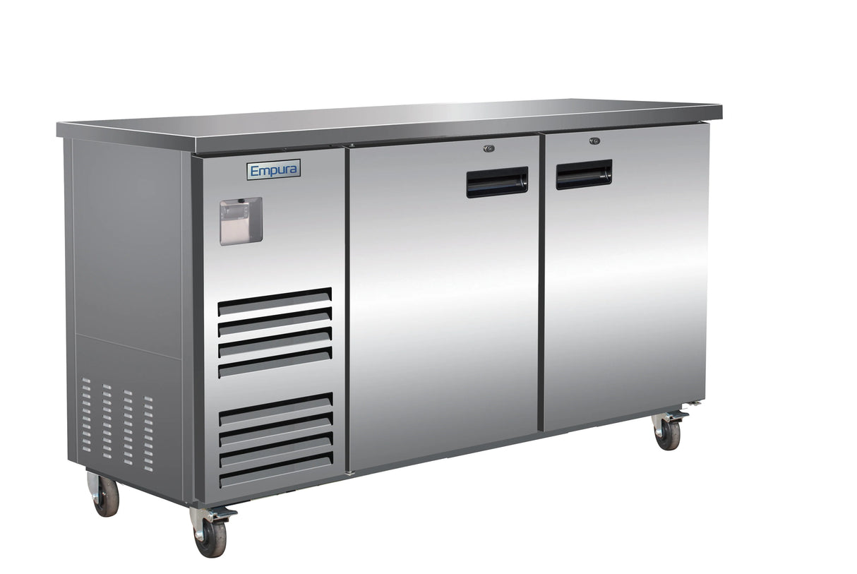 Empura Refrigeration E-KBB70-2-27-S Back Bar Cooler 2 Swing Solid Doors 69"W X 27 5/8"D X 42 1/2"H