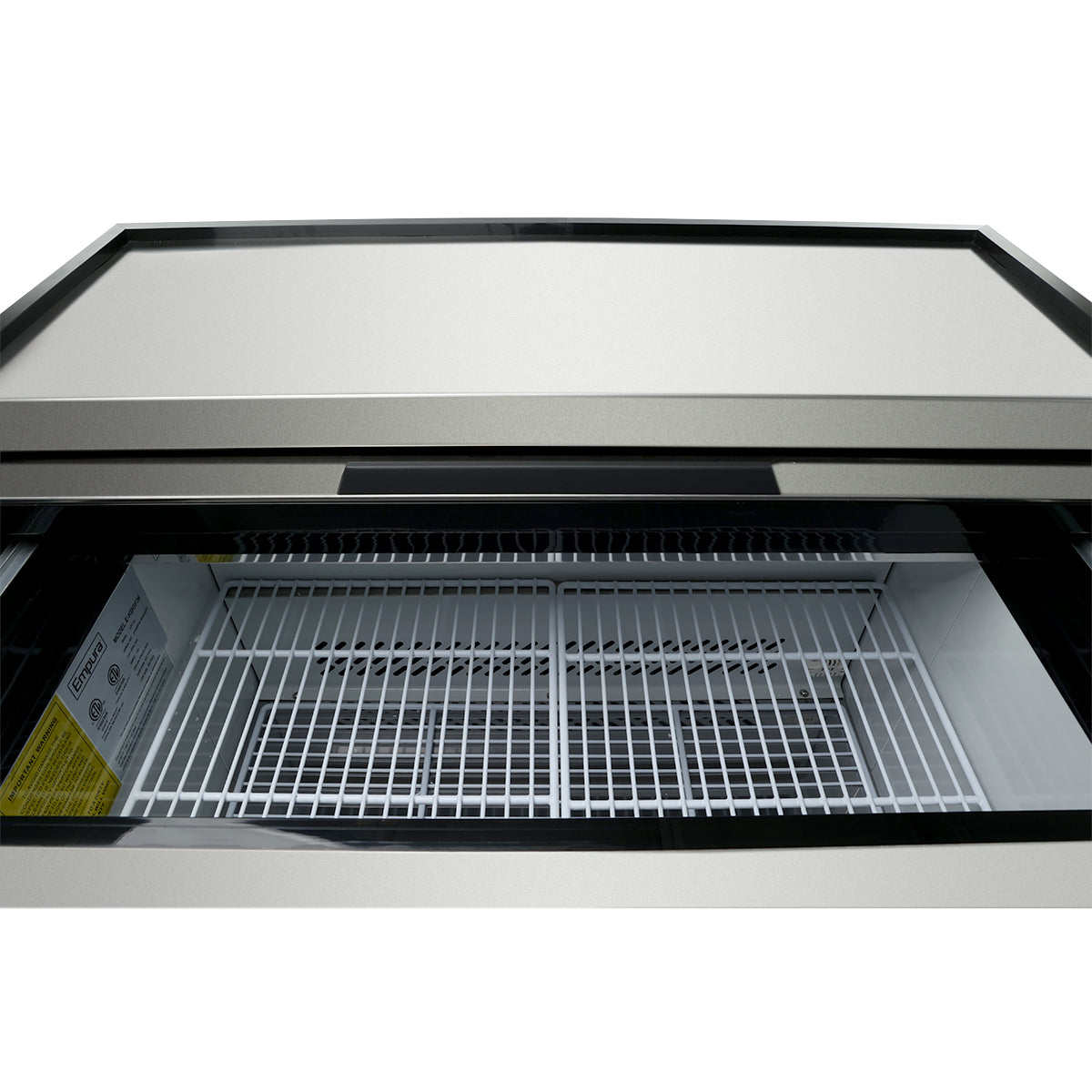 Empura Refrigeration E-KBGF36 Glass Froster 36 13/16"W X 27 1/16"D X 34 7/8"H 2 Shelves And Bottom Rack Standard