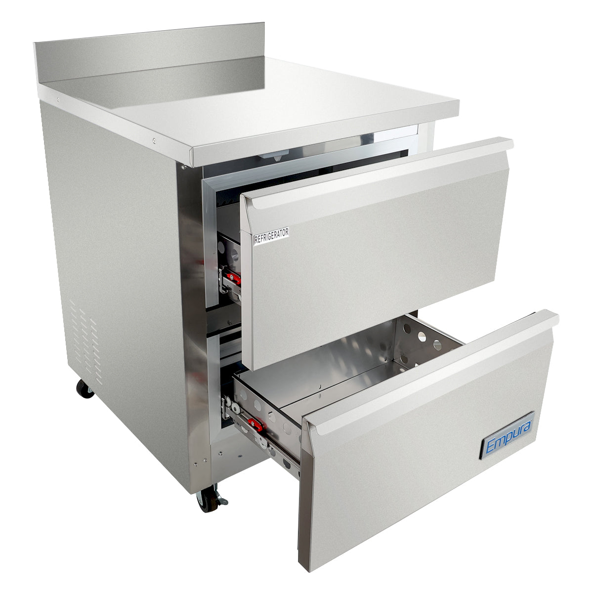 Empura Refrigeration E-KUC27W-D2 Undercounter Reach-In Refrigerator Work Top (2) Drawers