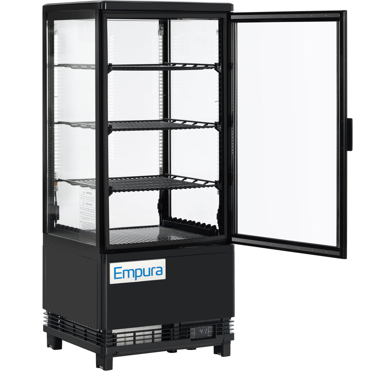 Empura Refrigeration E-RDC-17B-1D Vertical Refrigerated Display Case Countertop 16.7"W × 15"D × 44.4"H