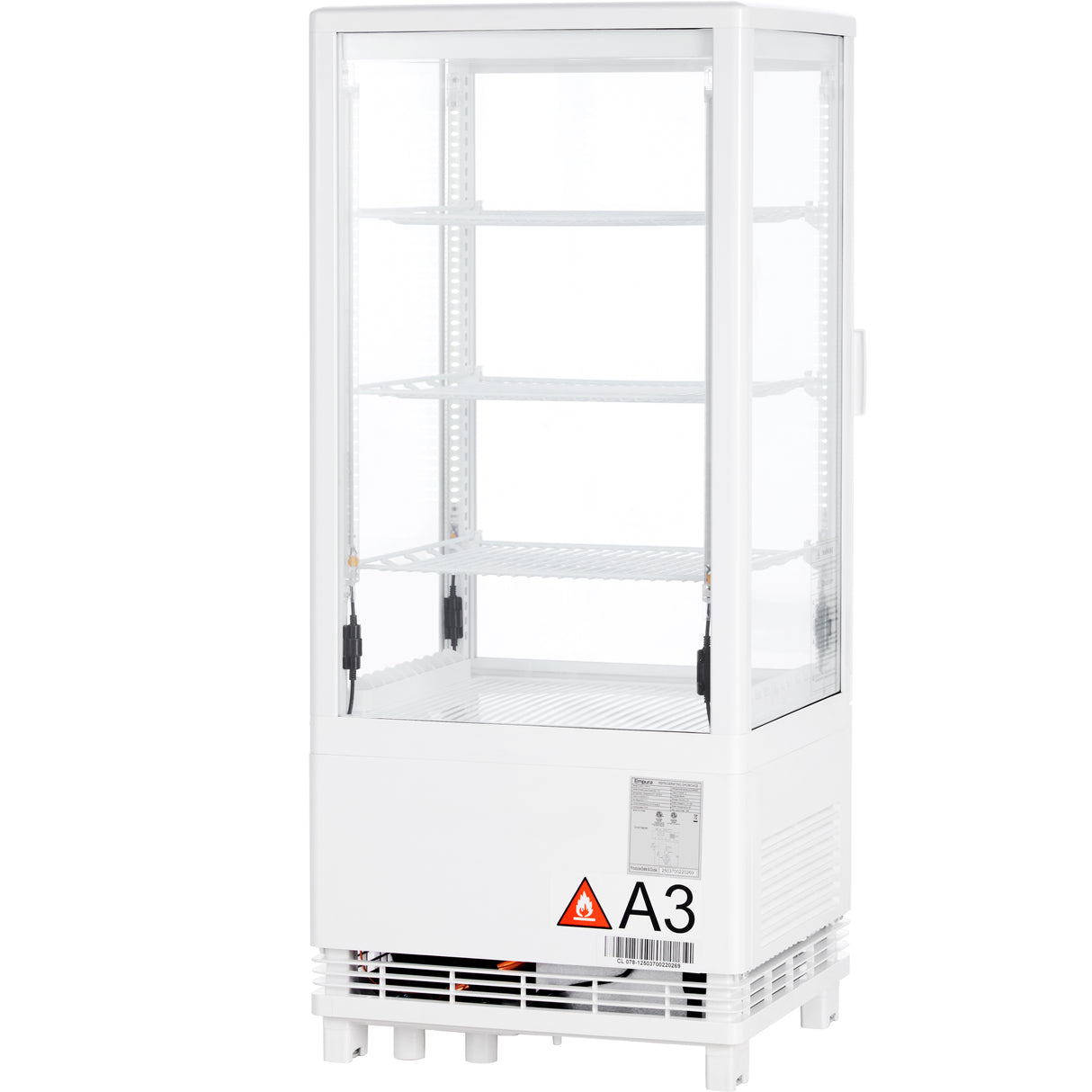 Empura Refrigeration E-RDC-17W-1D Refrigerated Display Case Countertop 16.7"W × 14.9"D × 44.4"H