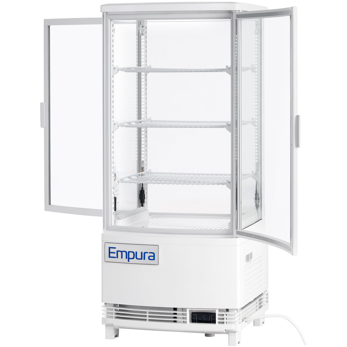 Empura Refrigeration E-RDC-17W-2D Vertical Refrigerated Display Case Countertop 16.9"W × 16.7"D × 38.9"H