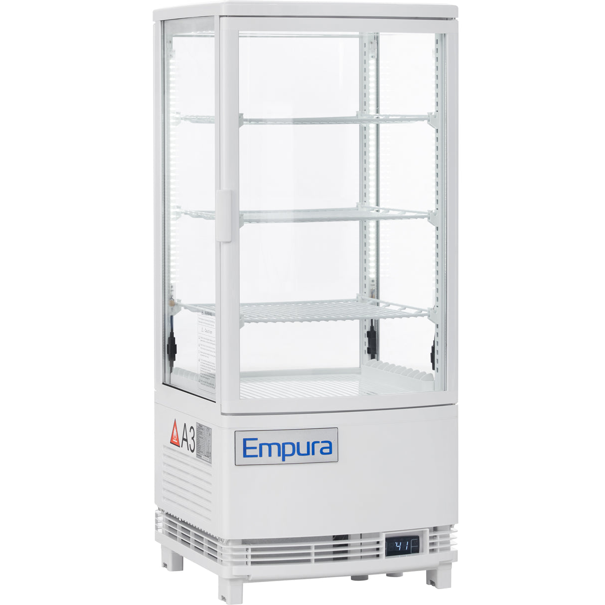 Empura Refrigeration E-RDC-17W-2D Vertical Refrigerated Display Case Countertop 16.9"W × 16.7"D × 38.9"H