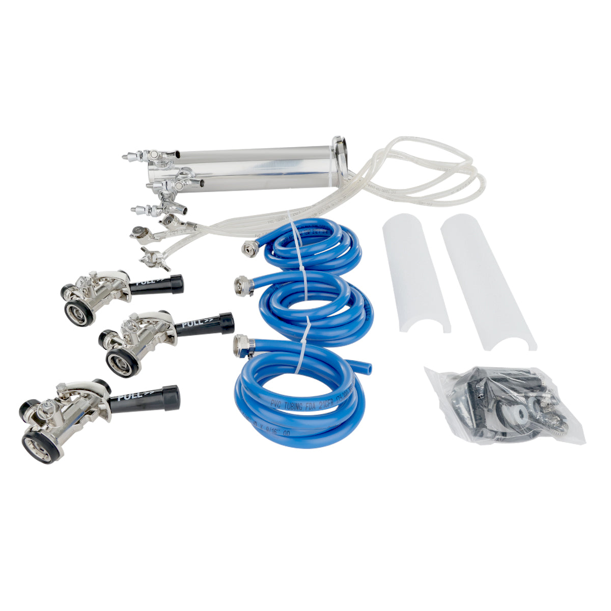 Empura Refrigeration E-KDD-TOWER-KIT-3 Draft Beer Dispensing Tower Kit Triple Faucet Compatible With E-KDD Draft Beer Dispensing Series