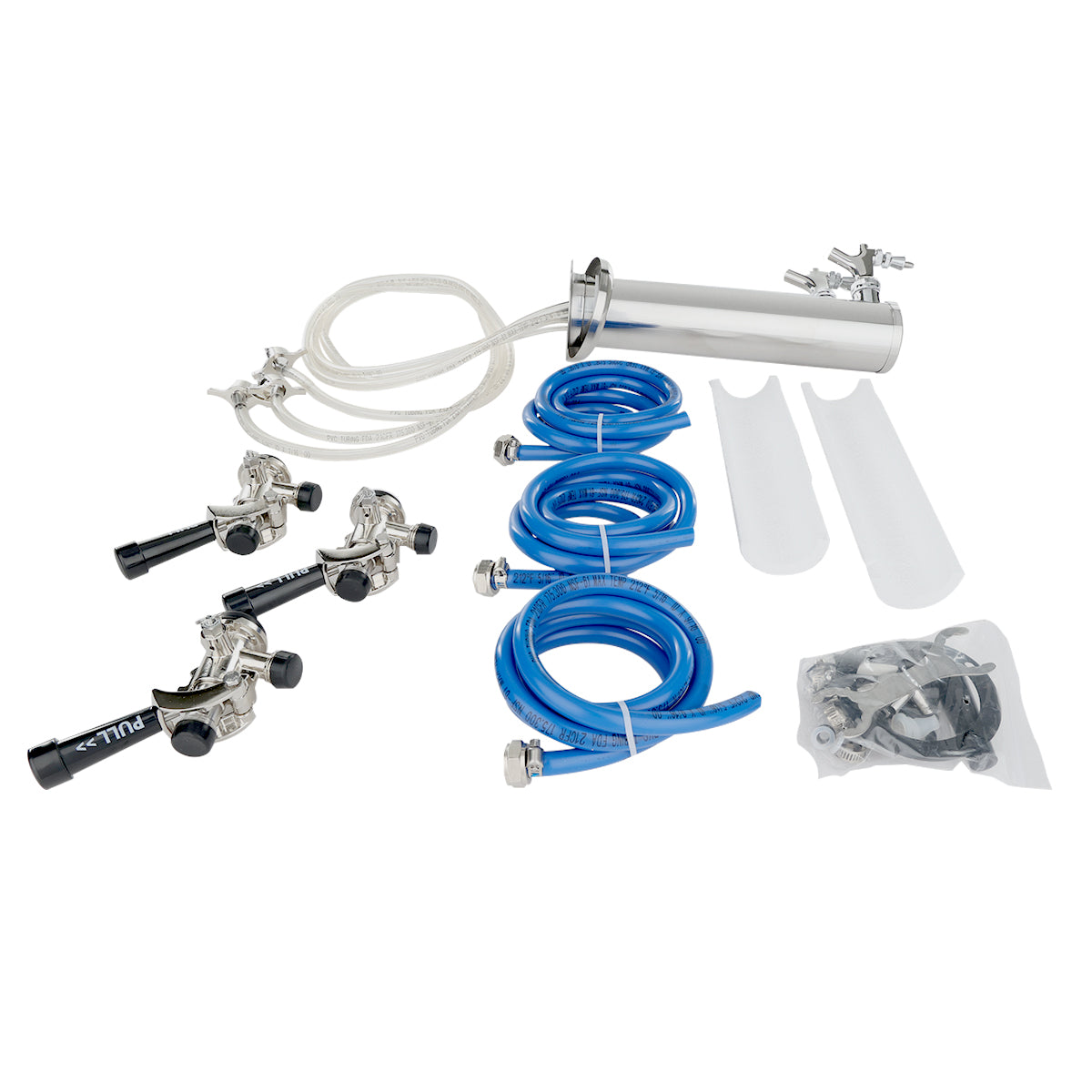 Empura Refrigeration E-KDD-TOWER-KIT-3 Draft Beer Dispensing Tower Kit Triple Faucet Compatible With E-KDD Draft Beer Dispensing Series