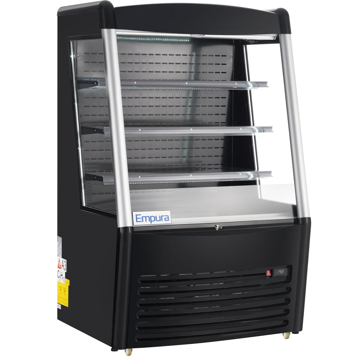 Empura Refrigeration E-VOAR-36B Vertical Air Curtain Merchandiser 36.2"W X 33.3"D X 59.4"H 11.3 Cu. Ft. Capacity