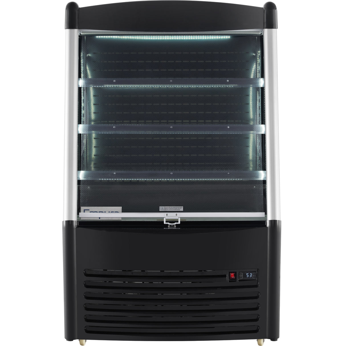 Empura Refrigeration E-VOAR-36B Vertical Air Curtain Merchandiser 36.2"W X 33.3"D X 59.4"H 11.3 Cu. Ft. Capacity