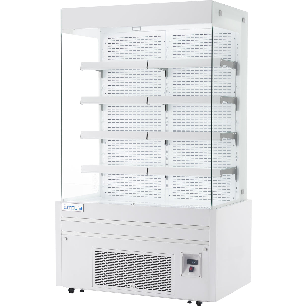 Empura Refrigeration E-VOAR-48W Vertical Open Air Merchandiser 48.4"W X 28.4"D X 79.9"H 26.8 Cu. Ft. Capacity