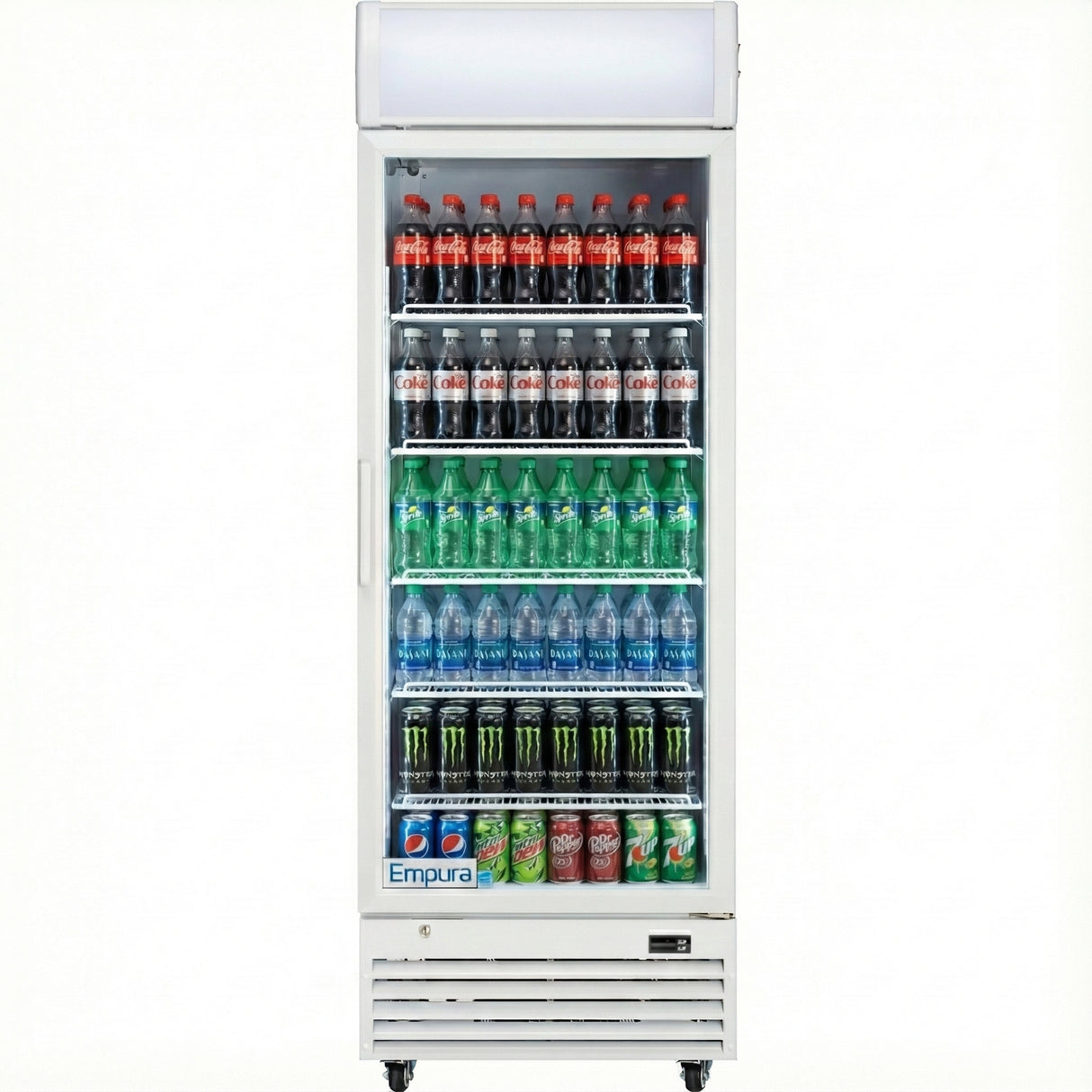 Empura Refrigeration EGM-23W Refrigerated Merchandiser 27.56"W X 31.1"D X 81.02"H 21 Cu. Ft. Capacity