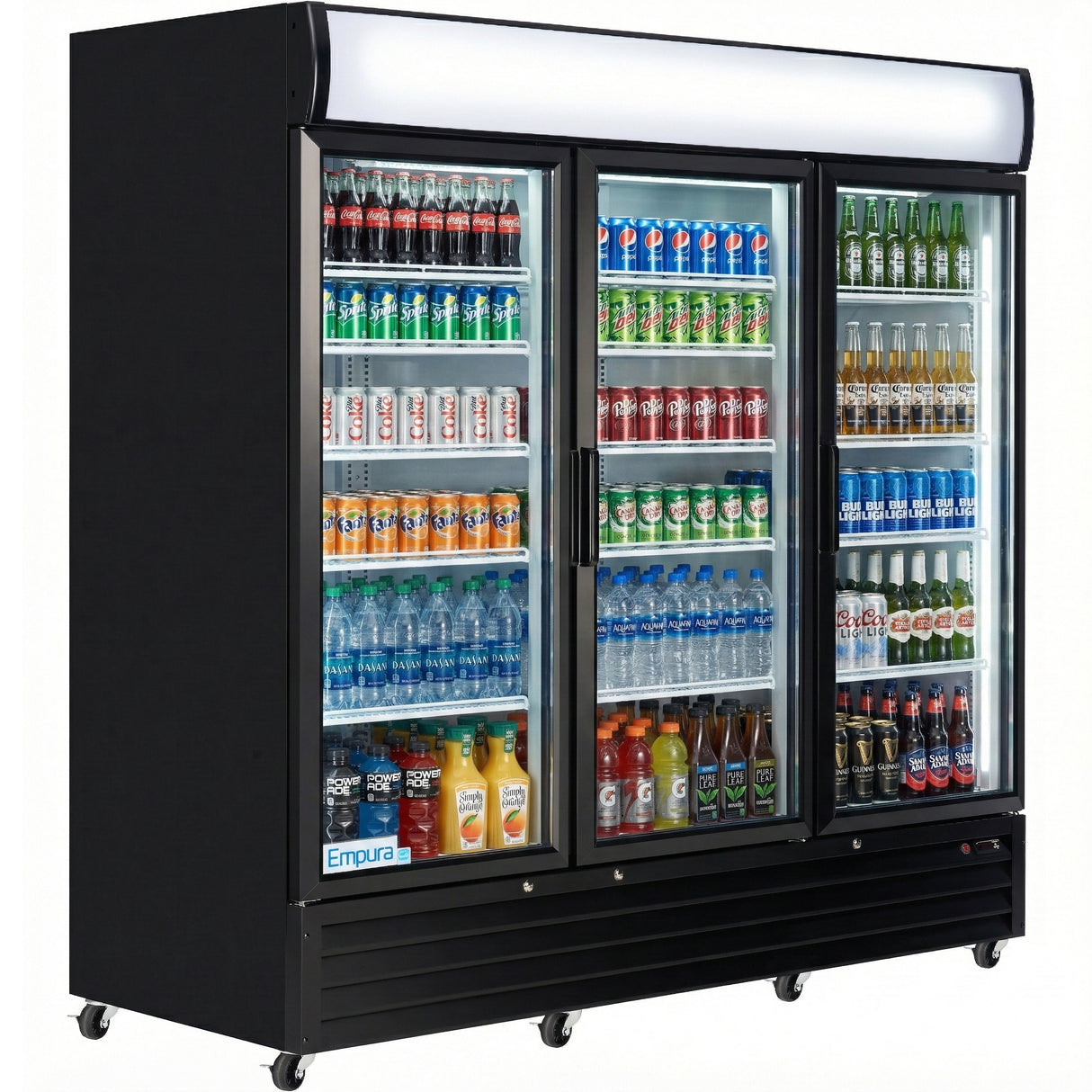 Empura Refrigeration EGM-75B Refrigerated Merchandiser 78.15"W X 32.28"D X 81.02"H 66.6 Cu. Ft. Capacity