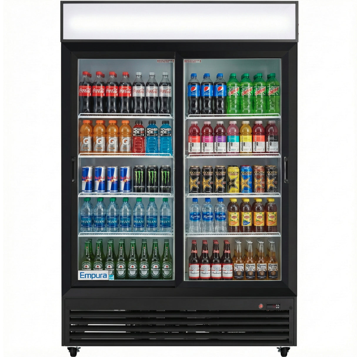 Empura Refrigeration ESM-50B Refrigerated Merchandiser 52.36"W X 31.5"D X 79.65"H 48 Cu. Ft. Capacity