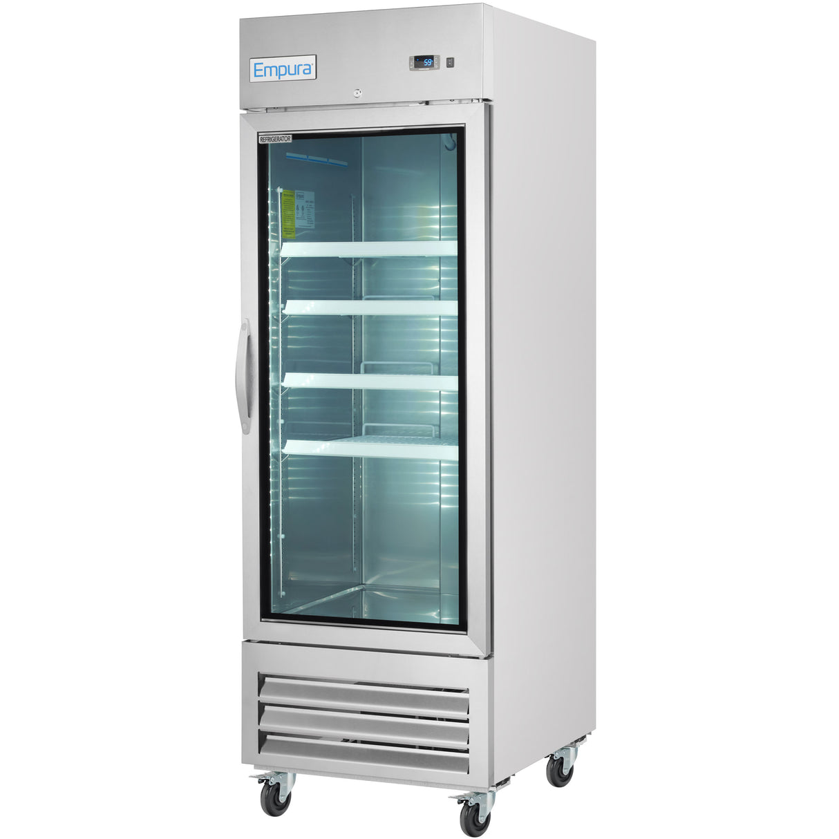 Empura Refrigeration E-KB27RG Reach-In Refrigerator 26.8"W X 31.9"D X 82.3"H 19 Cu. Ft. Capacity