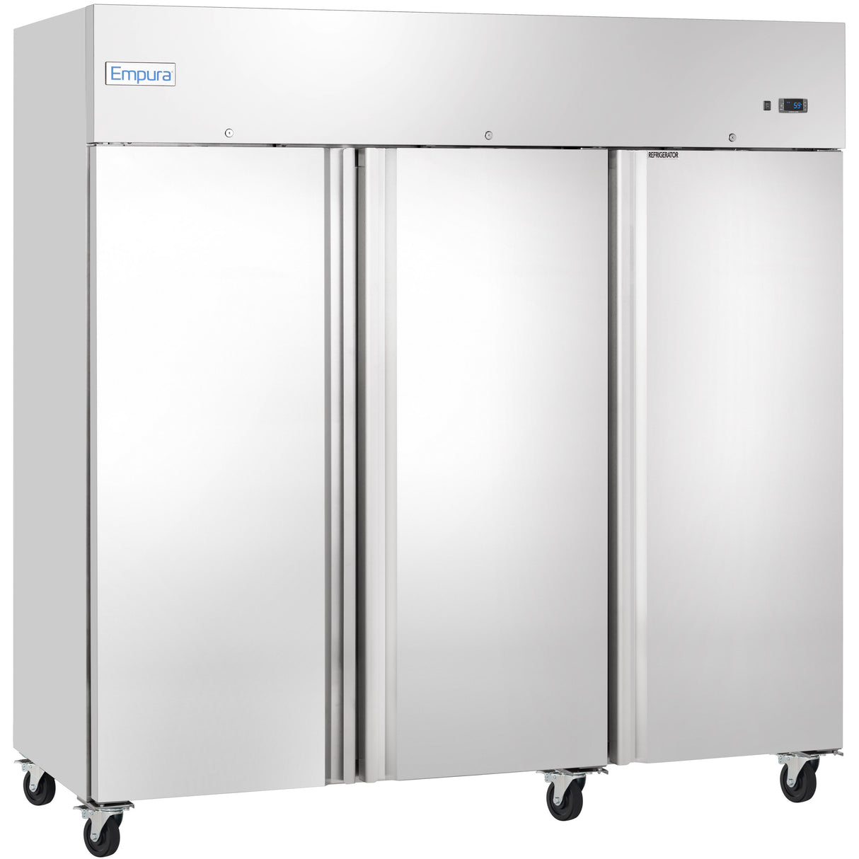Empura Refrigeration E-KB82T Reach-In Refrigerator 3 Swing Solid Doors 81"W X 32.7"D X 82.3"H