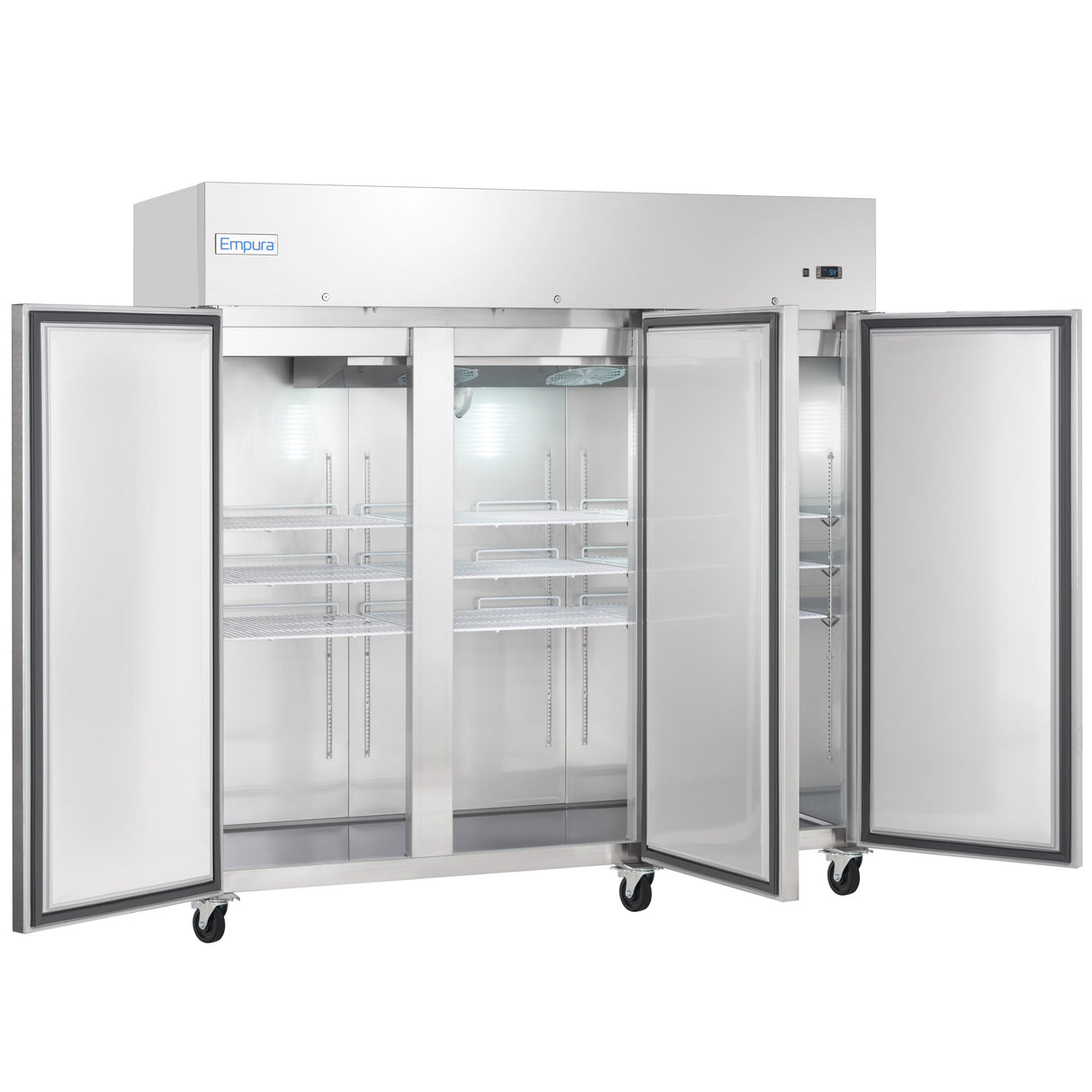 Empura Refrigeration E-KB82T Reach-In Refrigerator 3 Swing Solid Doors 81"W X 32.7"D X 82.3"H