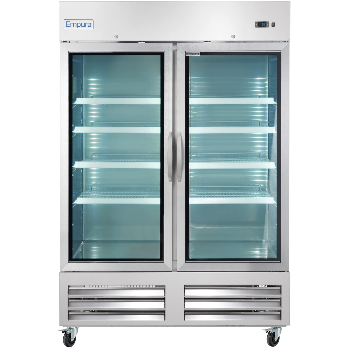 Empura Refrigeration E-KB54RG Reach-In Refrigerator 53.9"W X 31.9"D X 82.3"H 43.9 Cu. Ft. Capacity