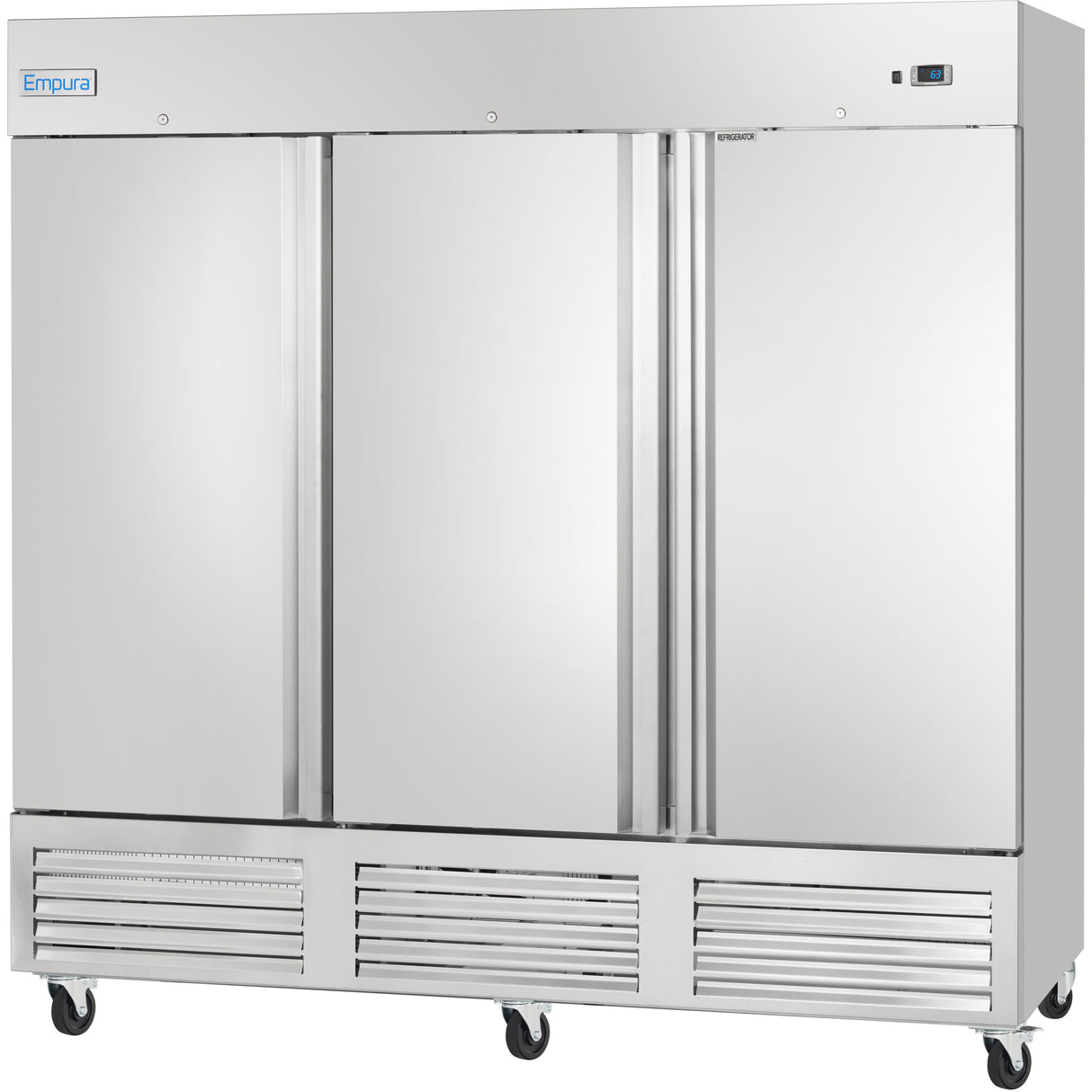 Empura Refrigeration E-KB81R Reach-In Refrigerator 81"W X 32.7"D X 82.3"H 66 Cu. Ft. Capacity