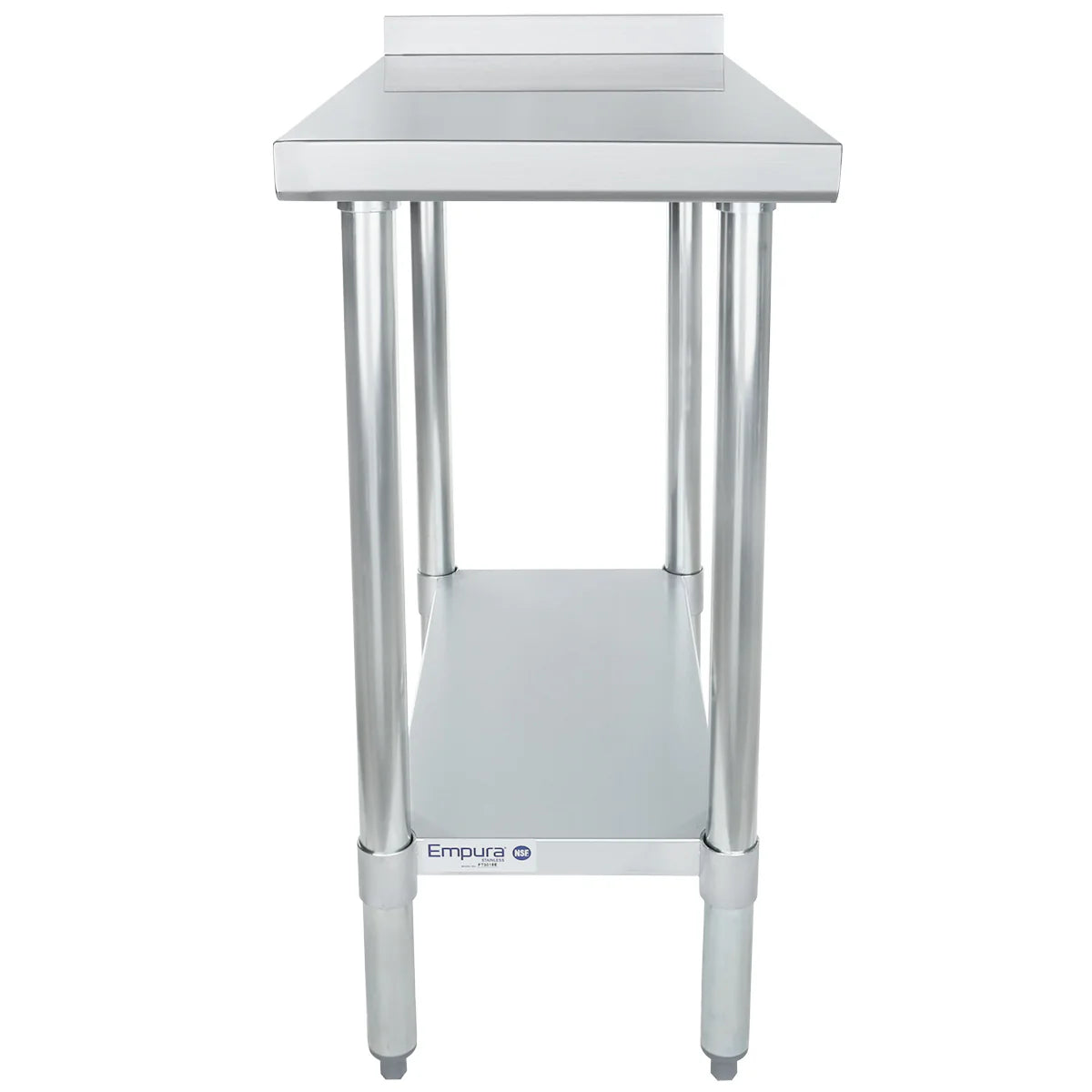 Empura Stainless FT1530E Filler Table 15"W X 30"D X 34.75"H 18 Gauge 430 Stainless Steel