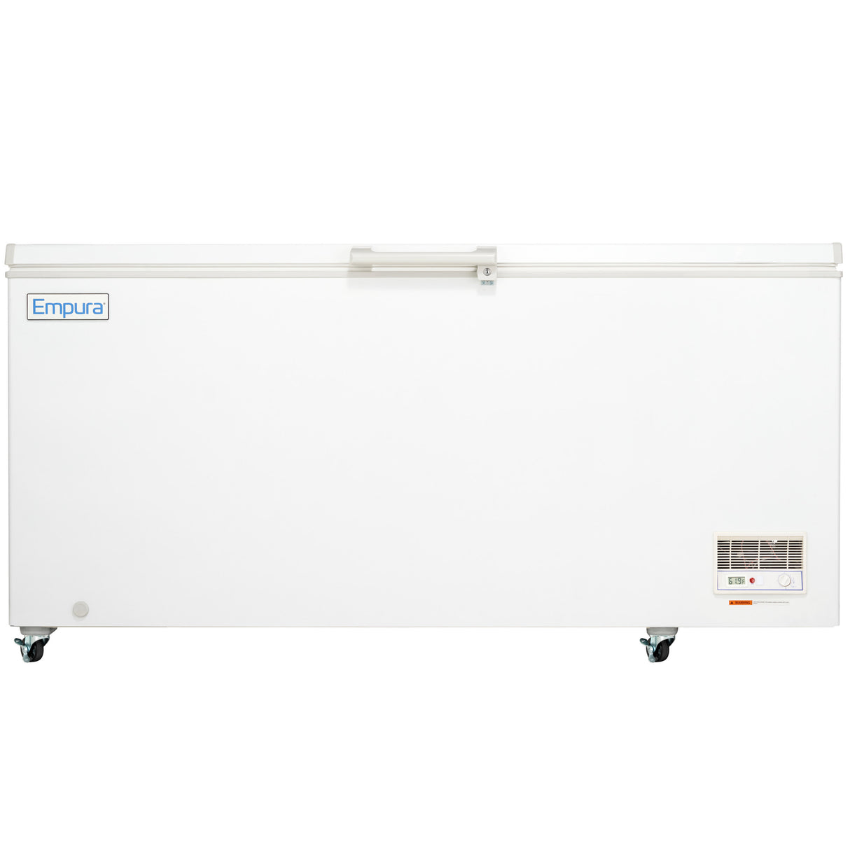 Empura Refrigeration E-CF-18 Solid Lid Chest Freezer 70.67"W X 28.94"D X 33.27"H 18.2 Cu. Ft. Capacity