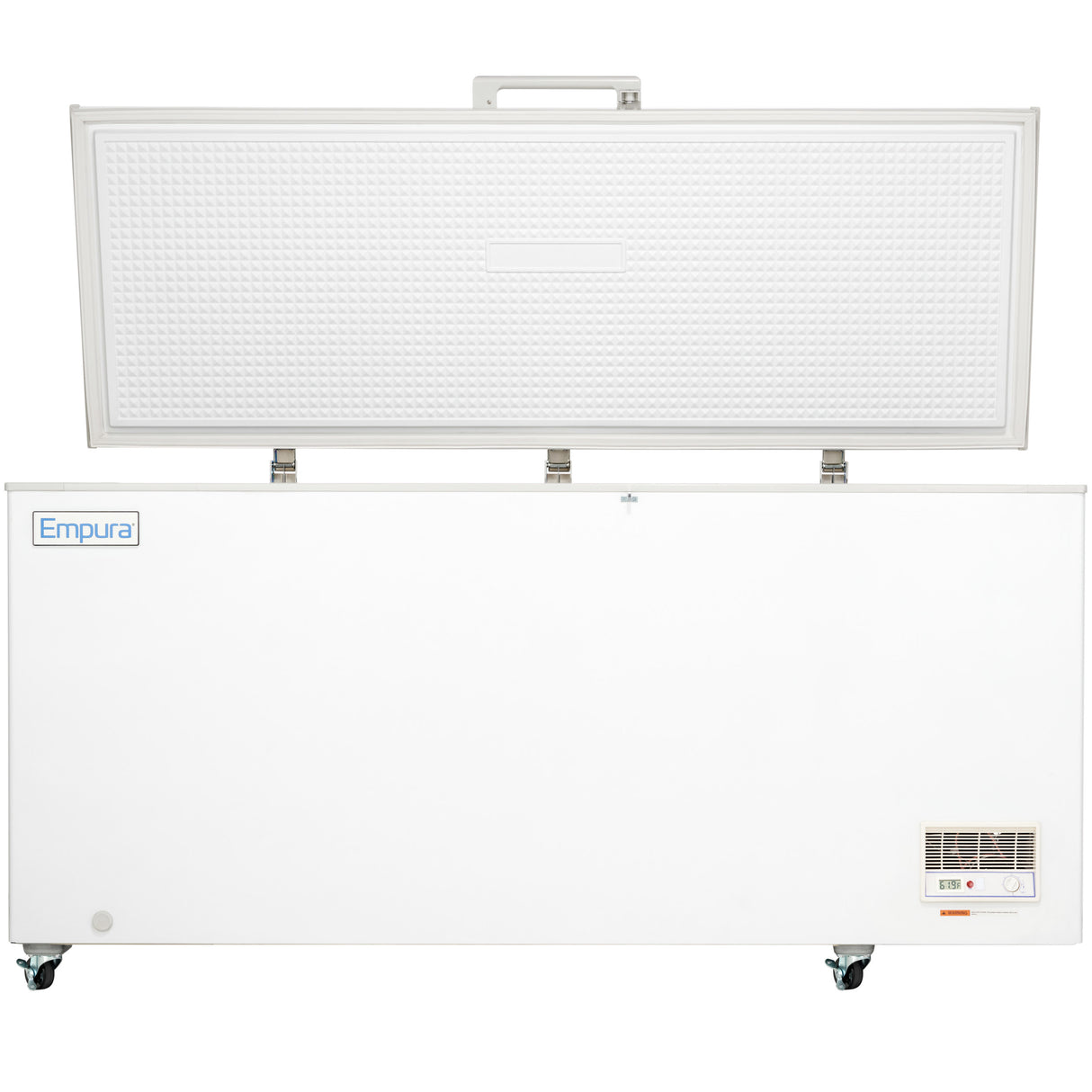 Empura Refrigeration E-CF-18 Solid Lid Chest Freezer 70.67"W X 28.94"D X 33.27"H 18.2 Cu. Ft. Capacity