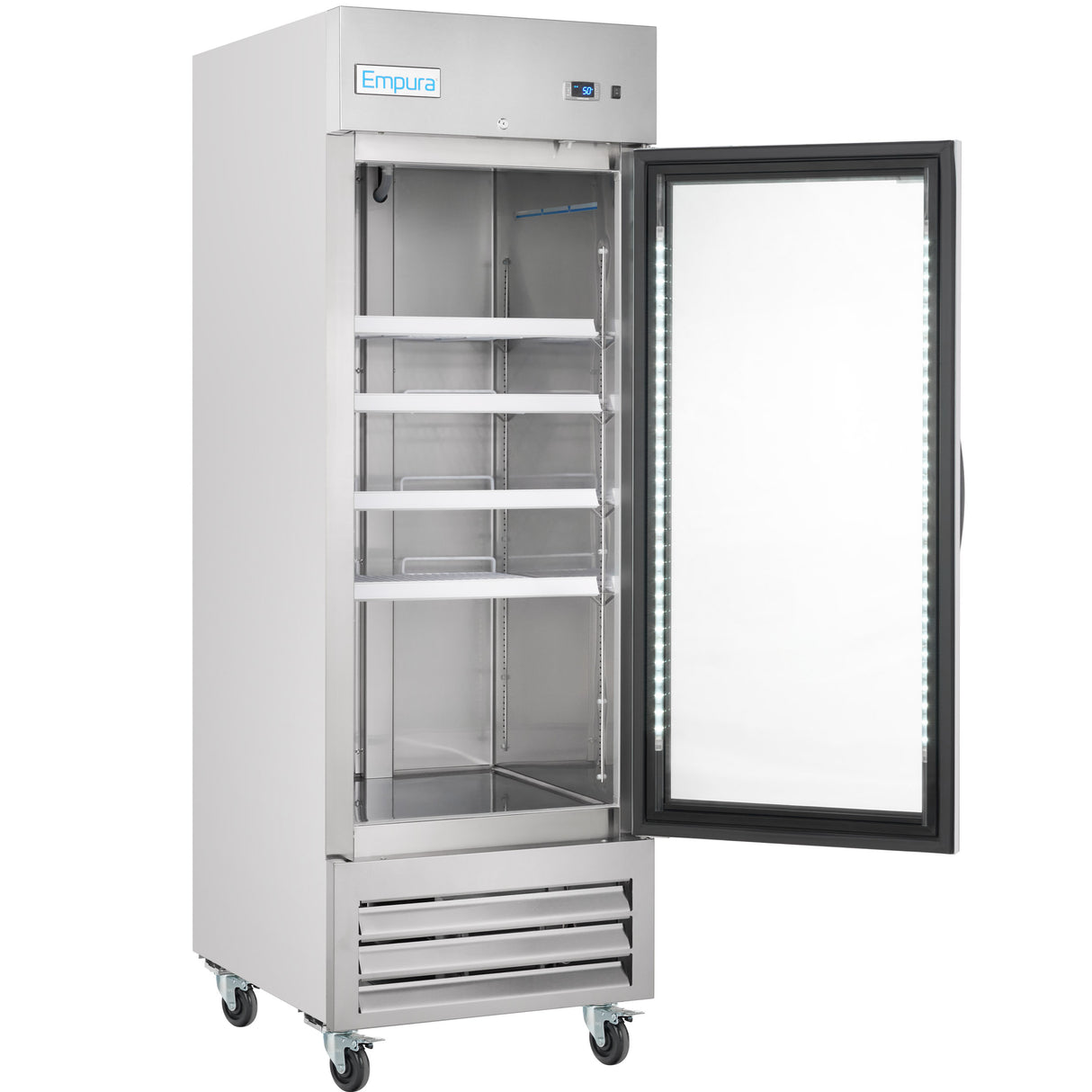 Empura Refrigeration E-KB27FG Reach-In Freezer 26.8"W X 31.9"D X 82.3"H 19 Cu. Ft. Capacity