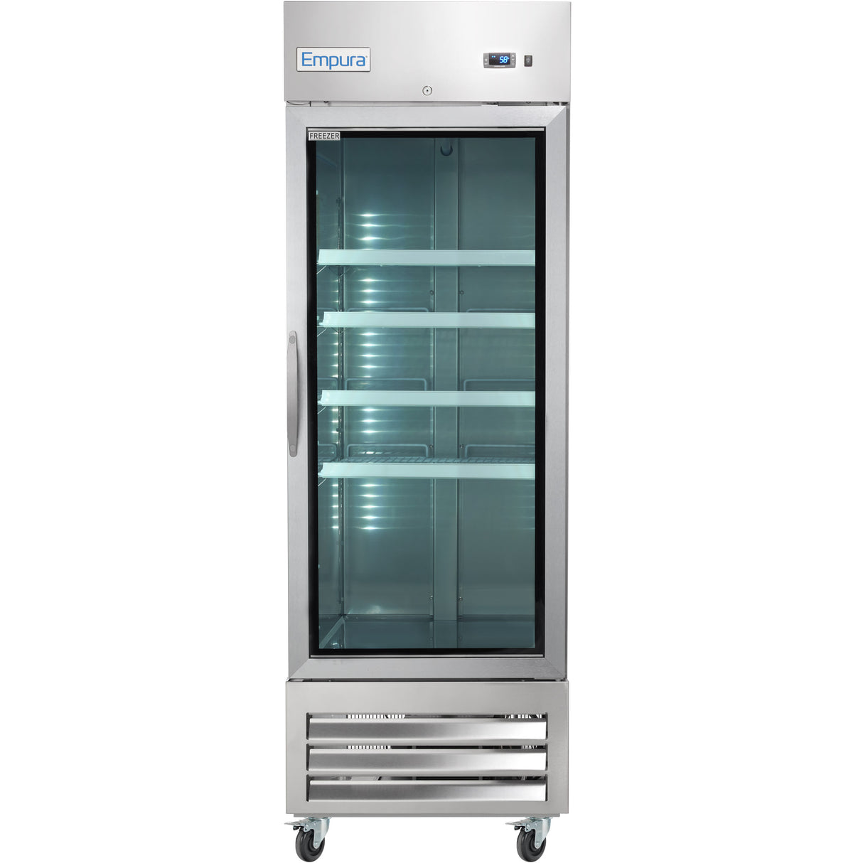 Empura Refrigeration E-KB27FG Reach-In Freezer 26.8"W X 31.9"D X 82.3"H 19 Cu. Ft. Capacity