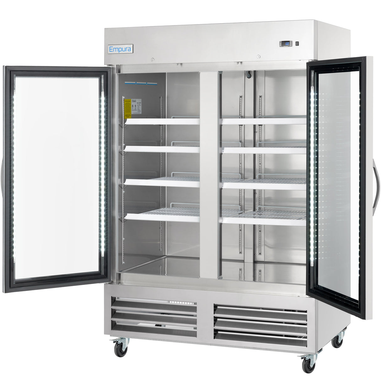 Empura Refrigeration E-KB54FG Reach-In Freezer 53.9"W X 31.9"D X 82.3"H 43.9 Cu. Ft. Capacity