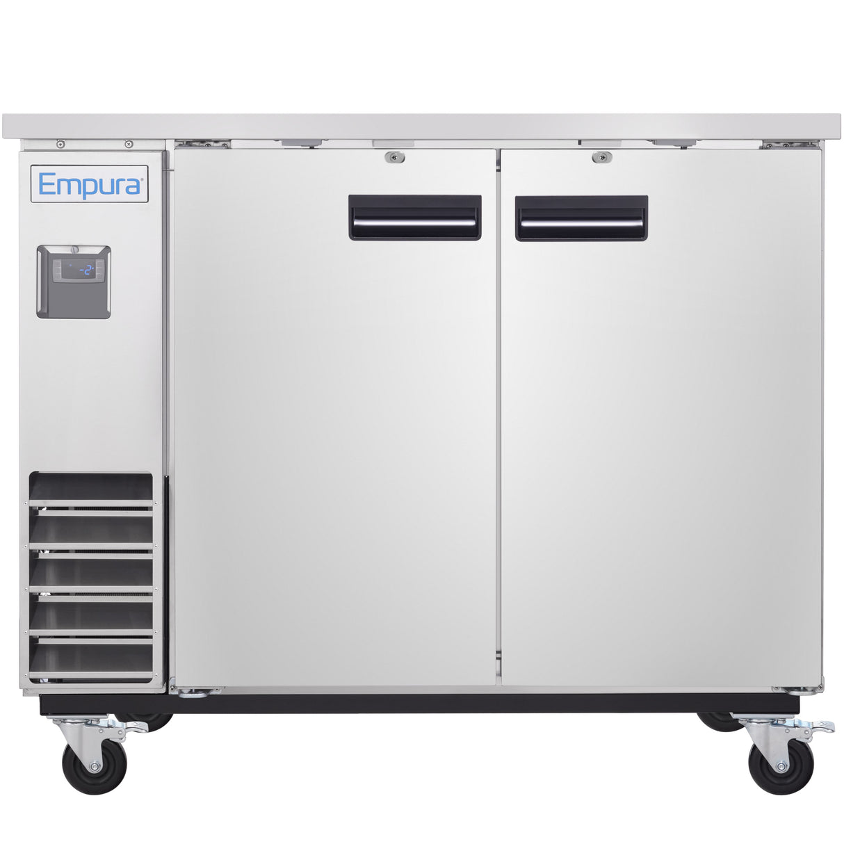 Empura Refrigeration E-KBB48-2-24-S Back Bar Cooler 2 Swing Solid Doors 49"W X 24 7/16"D X 41 3/4"H