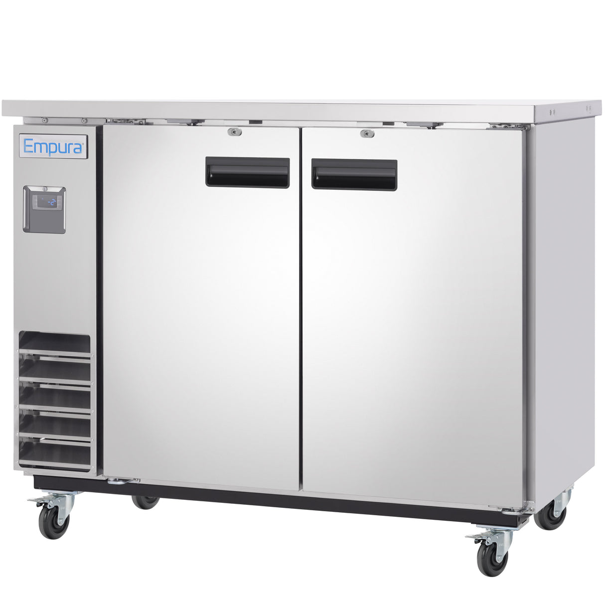 Empura Refrigeration E-KBB48-2-24-S Back Bar Cooler 2 Swing Solid Doors 49"W X 24 7/16"D X 41 3/4"H
