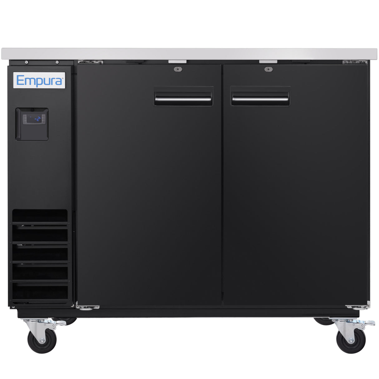 Empura Refrigeration E-KBB48-2-24 Back Bar Cooler 2 Swing Solid Doors 49"W X 24 7/16"D X 41 3/4"H