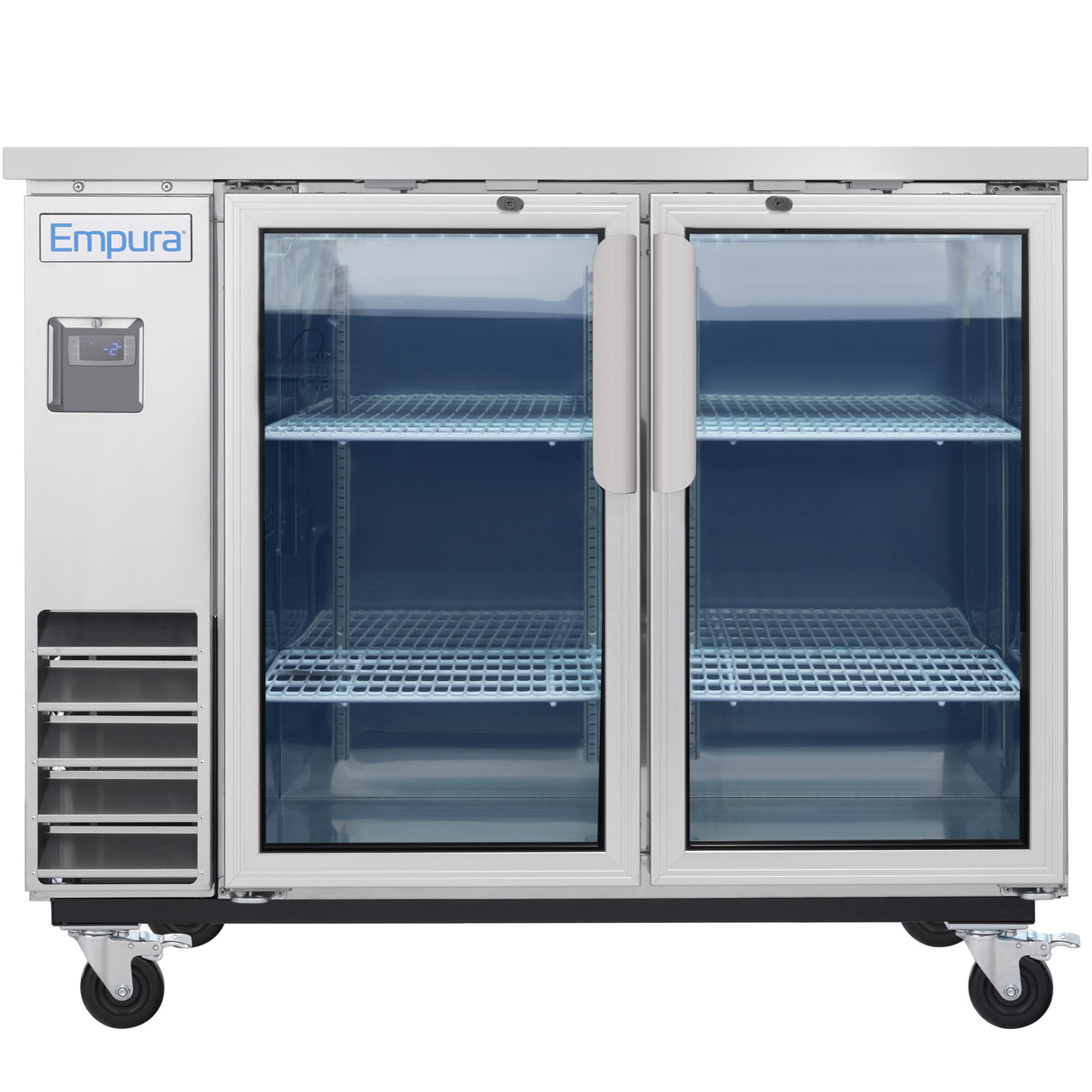 Empura Refrigeration E-KBB48-2G-24-S Back Bar Cooler 49.1"W X 24.4"D X 41.7"H 12.5 Cu. Ft. Capacity