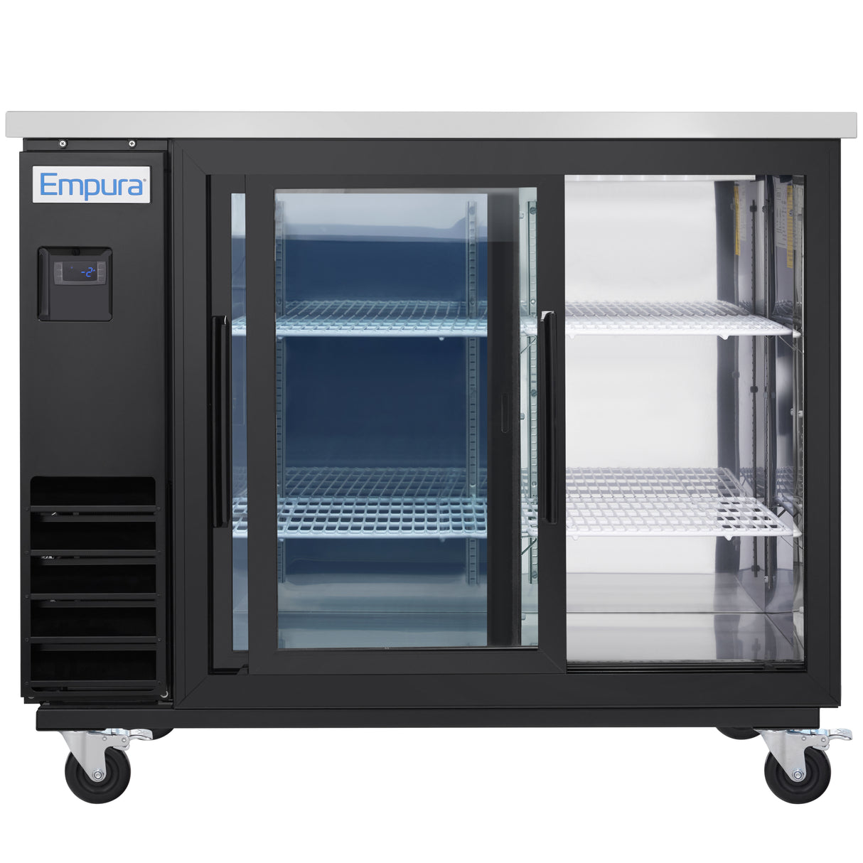 Empura Refrigeration E-KBB48-2G-24SD Back Bar Cooler 49.1"W X 24.4"D X 41.7"H 12.5 Cu. Ft. Capacity