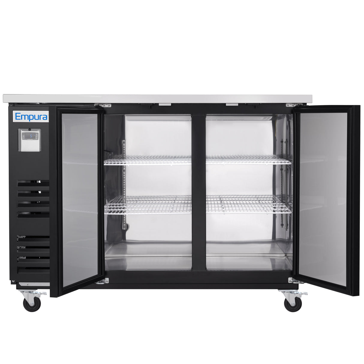 Empura Refrigeration E-KBB60-2-27 Back Bar Cooler 2 Swing Solid Doors 58 3/4"W X 27 5/8"D X 42 1/2"H