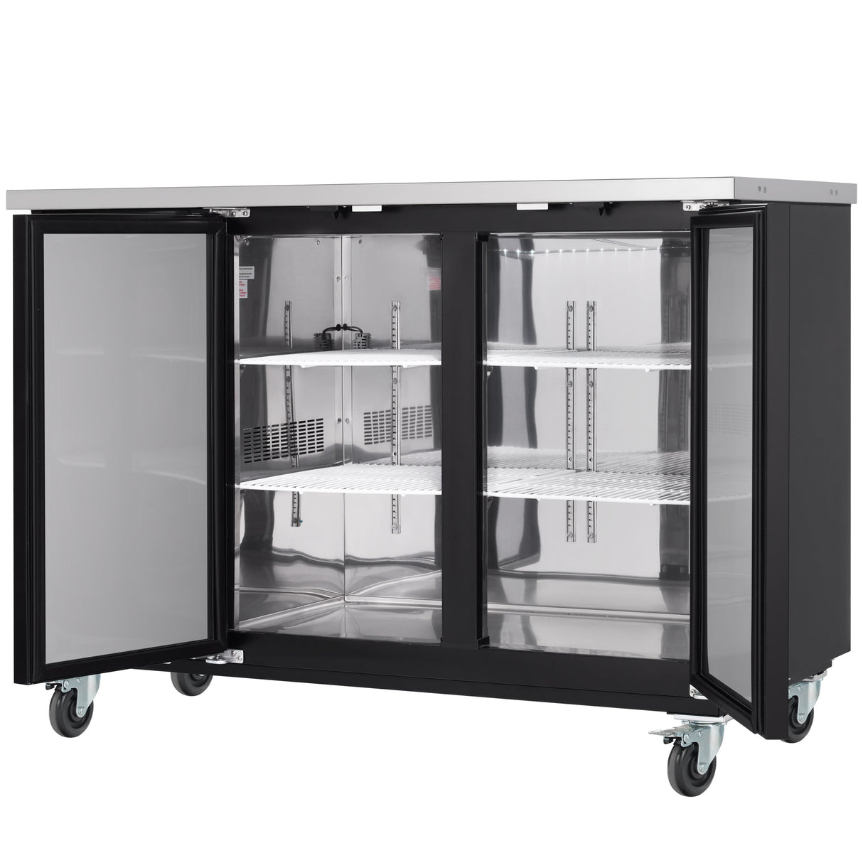 Empura Refrigeration E-KBB60-2-27 Back Bar Cooler 2 Swing Solid Doors 58 3/4"W X 27 5/8"D X 42 1/2"H