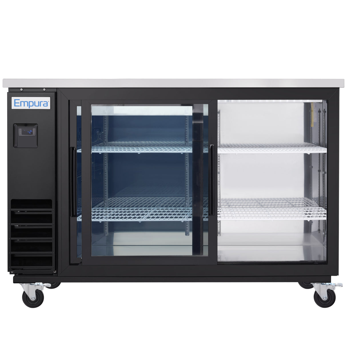 Empura Refrigeration E-KBB60-2G-24SD Back Bar Cooler 61.1"W X 24.4"D X 41.7"H 16.6 Cu. Ft. Capacity