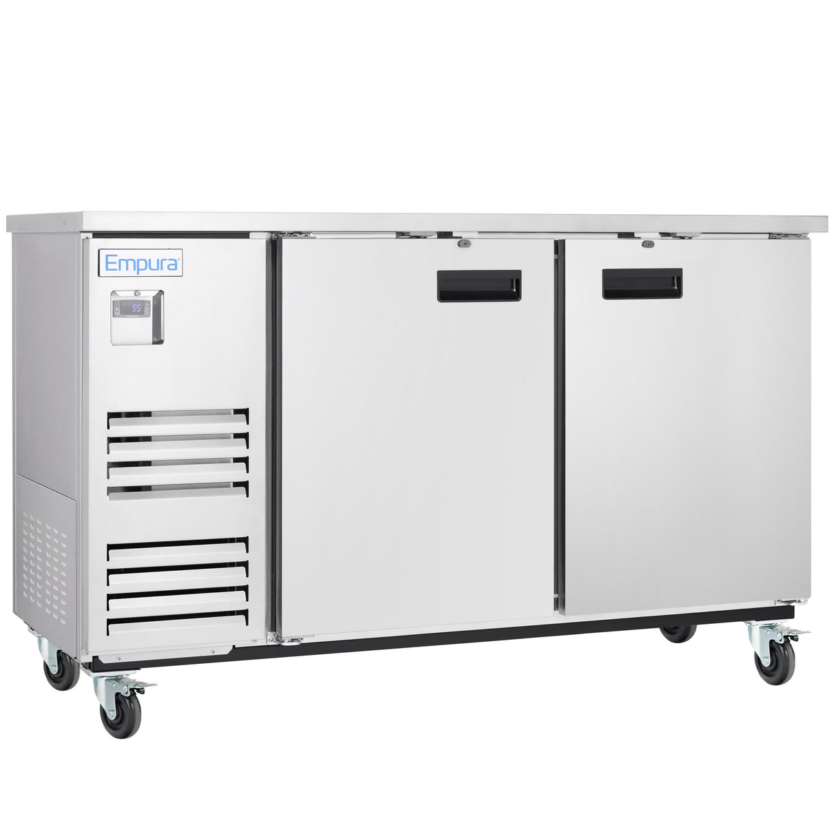 Empura Refrigeration E-KBB70-2-27-S Back Bar Cooler 2 Swing Solid Doors 69"W X 27 5/8"D X 42 1/2"H