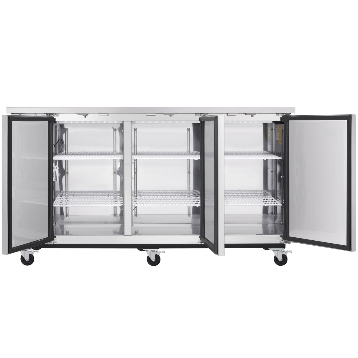 Empura Refrigeration E-KBB70-3-24-S Back Bar Cooler 3 Swing Solid Doors 73"W X 24 7/16"D X 41 3/4"H