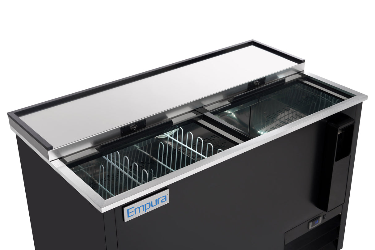 Empura Refrigeration E-KBC-50 Bottle Cooler 49.4"W X 27"D X 35"H 13.7 Cu. Ft. Capacity