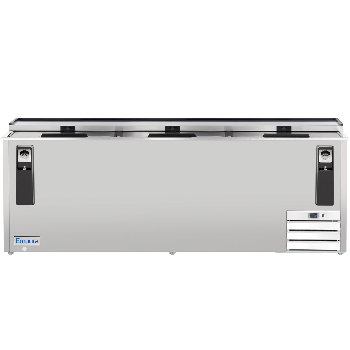 Empura Refrigeration E-KBC-95-S Bottle Cooler 95.3"W X 27"D X 35"H 29 Cu. Ft. Capacity