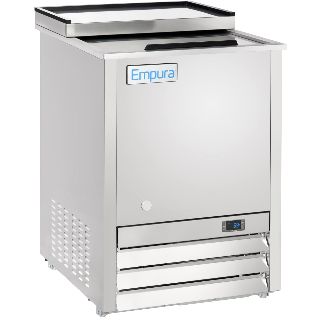 Empura Refrigeration E-KBGF24-S Glass Froster 24"W X 27 1/16"D X 34 7/8"H 2 Shelves And Bottom Rack Standard
