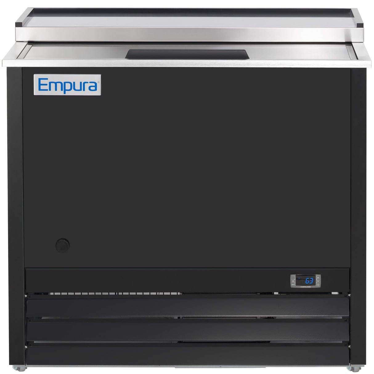 Empura Refrigeration E-KBGF36 Glass Froster 36 13/16"W X 27 1/16"D X 34 7/8"H 2 Shelves And Bottom Rack Standard